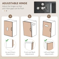 HOMCOM Kitchen Cabinet with Charging Station, 2 Tilt Out Cabinets, Microwave Stand, Freestanding Kitchen Pantry Cabinet, Grey(m-7)