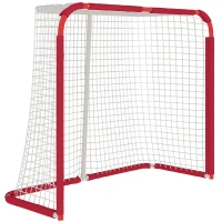 Soozier Hockey Net, Easy Set Up Hockey Goal with Steel Frame, PE Mesh, Outdoor Hockey Training Equipment for Garden, Backyard(m-11)
