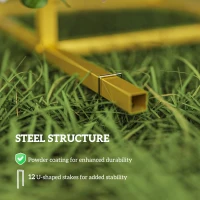 Outsunny 7FT x 4FT Gold Wedding Arch with U-shaped stakes for Birthday Parties, Bridal Showers, Graduation, and Ceremony(m-5)