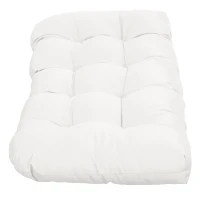 Outsunny Set of 2 Patio Bench Replacement Cushions, 2 Seater Outdoor Loveseat Cushion Seat Pad, 43" x 19" x 3", Cream White(m-9)