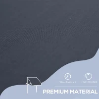 Outsunny 6.6'x5' Manual Retractable Patio Awning Sun Shelter Window Door Deck Canopy, Water Resistant UV Protector, Black(m-5)