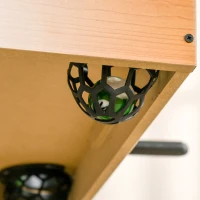 Soozier 38" Mini Pool Table Set Tabletop Billiards Game with Easy Folding for Storage, with Balls, Cues, Chalk, Brush(m-10)