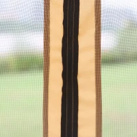 Outsunny 3 Person Outdoor Patio Daybed 3 in 1 Canopy Gazebo Swing Chair Garden Hammock with Mesh Mosquito Net and Sun Shade, Beige(m-15)