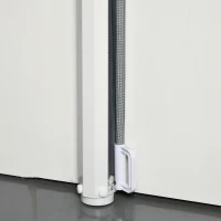 PawHut Retractable Pet Safety Barrier Gate, Flexible and Extensible for Stairways Doorways Hallways, Grey(m-7)