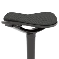 HOMCOM Standing Desk Stool, Ergonomic Wobble Chair, Adjustable Leaning Stool for Office Desks, with Rocking Motion, Black(m-9)