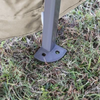 Outsunny 11' x 11' Pop Up Canopy, Instant Canopy Tent with Solar LED Lights, Remote Control, Zippered Mesh Sidewalls and Carrying Bag for Backyard Garden Patio, Beige(m-9)