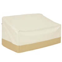 Outsunny Patio Furniture Covers for 3-Seater Garden Bench, Waterproof 600D Heavy Duty Oxford Fabric Outdoor Sofa Cover, Windproof, Tear Resistant, Anti-UV, 59.8" x 34.3" x 31.1"(m-2)