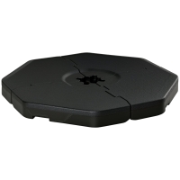 Outsunny 4PC Patio Umbrella Base, 229lb Water/Sand Weights, Black