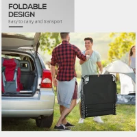 Outsunny Folding Chaise Tanning Lounge Chair w/ 5-level Reclining Back, Reading Hole, Side Pocket, Headrest, Black(m-7)