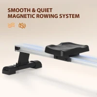 Soozier Magnetic Rowing Machine Adjustable Resistance Rower with LCD Digital Monitor Fully Body Health & Fitness for Home Use(m-8)