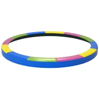 Soozier 12FT Trampoline Spring Cover, Safety Trampoline Pad Replacement, Waterproof and Tear Resistant, All Weather Trampoline Accessories, Multi Color(m-11)