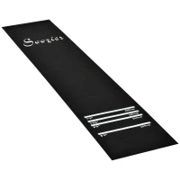 Soozier 9.8 x 2 ft Professional Rubber Dart Mat with 4 Throwing Distances for Pub Club Home, Black(m-11)
