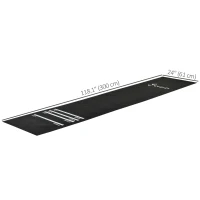 Soozier 9.8 x 2 ft Professional Rubber Dart Mat with 4 Throwing Distances for Pub Club Home, Black(m-3)