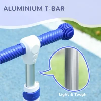 Qaba 3 Wheel Kids Scooter, Toddler Kick Scooter with Adjustable Height, Rear-Fender Brake, LED Light, TPE Handlebar, Blue(m-9)