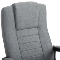 Vinsetto High Back Office Chair, Height Adjustable Computer Desk Chair with Swivel Wheels and Tilt Function, Dark Grey(m-9)
