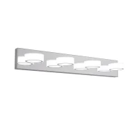 29" Modern 4-Light LED Vanity Light with Rotatable Design, Dimmable Chrome Bathroom Wall Fixture, 29" L x 5" W x 4.5" H, Chrome(m-2)