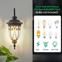 Classic Outdoor Wall Lantern with Bubble Glass, Vintage Wall Sconce, Weatherproof Exterior Light Fixture for Porch, 9.5" L x 12" W x 23" H, Black(m-5)