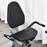 Soozier Recumbent Exercise Bike Indoor Magnetic Fitness Training Bike Stationary Workout Cycling Bike with 8 Adjustable Resistance, Pad Holder Bottle Holder LCD Monitor, Grey(m-9)