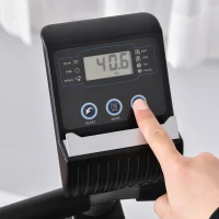 Soozier Recumbent Exercise Bike Indoor Magnetic Fitness Training Bike Stationary Workout Cycling Bike with 8 Adjustable Resistance, Pad Holder Bottle Holder LCD Monitor, Grey(m-10)