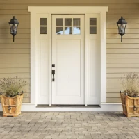 2-Pack Vintage Wall-Mounted Outdoor Lantern Lights with Versatile Lighting, Ideal for Porch, Patio, 22" L x 9.5" W x 19.5" H, Black(m-11)