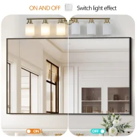 38.5" Modern 6-Light Vanity Wall Sconce with Frosted Glass Shades, Golden Finish, Easy Installation, 38.5" L x 6.5" W x 10" H, Gold(m-5)