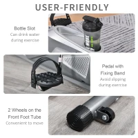 Soozier Recumbent Exercise Bike Indoor Magnetic Fitness Training Bike Stationary Workout Cycling Bike with 8 Adjustable Resistance, Pad Holder Bottle Holder LCD Monitor, Grey(m-4)