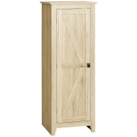 HOMCOM 48" Farmhouse Kitchen Pantry Storage Cabinet with Barn Door, Kitchen Pantry Cabinet with Adjustable Shelves, Natural(m-2)