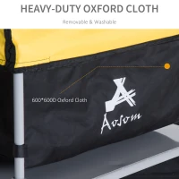 Aosom Bicycle Bike Cargo Trailer Garden Utility Cart Carrier Tool Yellow(m-5)