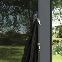 Outsunny 6 x 6ft Pop Up Screen Tent, UPF50+ Portable Camping Gazebo Screen House with Carry Bag, Dark Gray(m-8)