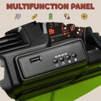 Qaba 12V 4x4 Kids Electric Car w/ 2WD/4WD Switchable, Remote Control, Spring Suspension System, Back Trailer, Camouflage(m-9)