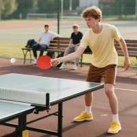 Soozier Ping Pong Paddle Set, Portable Table Tennis Rackets with 8 Ping Pong Balls, Storage Case for Teens, Adults(m-10)