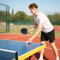 Soozier Ping Pong Paddle Set, Portable Table Tennis Rackets with 8 Ping Pong Balls, Storage Case for Teens, Adults(m-7)