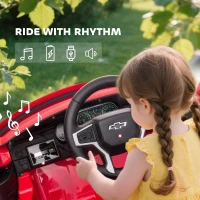 Aosom Electric Ride on Car 12V Kids Ride-on Toy, Red(m-7)