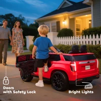 Aosom Electric Ride on Car 12V Kids Ride-on Toy, Red(m-9)