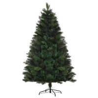HOMCOM 6FT Artificial Pop-Up Christmas Tree Xmas Tree Holiday Home Decoration with Automatic Open, Green(m-11)