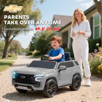 Aosom Electric Ride on Car 12V Kids Ride-on Toy, Gray(m-5)