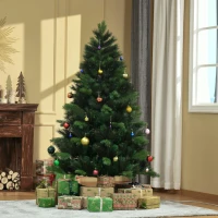 HOMCOM 6FT Artificial Pop-Up Christmas Tree Xmas Tree Holiday Home Decoration with Automatic Open, Green(m-8)