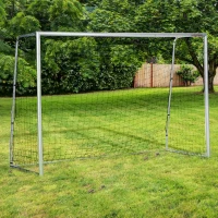 Soozier 10ft x 6.5ft Soccer Goal, Soccer Net for Backyard with Ground Stakes, Quick and Simple Set Up(m-8)