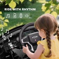 Aosom Electric Ride on Car 12V Kids Ride-on Toy, Black(m-7)