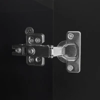 Modern TV Stand with Wave Shaped Doors, Ample Storage and Sturdy Legs, Functional Design, Easy to Install, 66.5" L x 13.5" W x 18" H, Black(m-9)