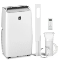HOMCOM 12000 BTU Portable Air Conditioner, AC Unit with Cool, Dehumidifier, Fan, 550 Sq. ft, 24H Timer On Off, Window Kit(m-11)