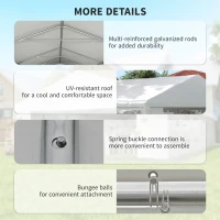 Outsunny 23' x 39' Party Tent, Heavy Duty Outdoor Canopy Tent Shelter with 2 Doors and 12 Windows for Parties, Events, White(m-7)