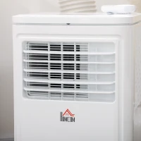 HOMCOM 8,000 BTU Portable Air Conditioner Fan w/ Remote for Rooms Up to 344 Sq. Ft., Evaporative Cooler AC Unit White(m-10)