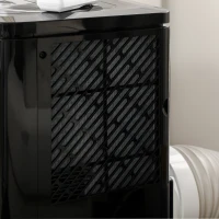 HOMCOM 8,000 BTU Portable Air Conditioner Fan w/ Remote for Rooms Up to 344 Sq. Ft., Evaporative Cooler AC Unit Black(m-9)