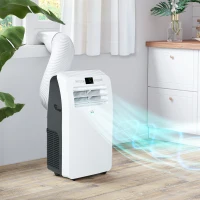 HOMCOM 11500 BTU Mobile Air Conditioner, 550 Sq. Ft., AC Unit with Dehumidifier, 24H Timer On/Off, Window Kit(m-9)