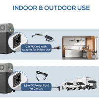 Outsunny 50 Liter Car Refrigerator Portable Freezer 12/24V Electric Cooler Box for Camping, Travel, Picnic, Down to -20℃(m-9)