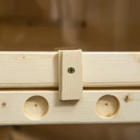 PawHut 5-Tier Wooden Hamster Cage Mice Habitat Rat Habitat with Openable Top, Front Door and Storage Shelf(m-7)