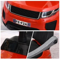 Aosom 2 In 1 Push Cars for Toddlers Kid Ride on Push Car Stroller Sliding Car with Horn Music Light Function Secure Bar Ride on Toy for Boy Girl 1-3 Years Old Red(m-9)