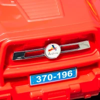 Aosom Kids Ride on Push Car, SUV Style Sliding Walking Car for Toddle with Horn, Music, Working Lights, Hidden Storage and Anti-dumping System, Red(m-10)