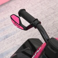 Aosom NO Power Kids Ride On Push Car, Ride Racer, Foot-to-floor Sliding Car, Walking ATV Toy with Music, Lights, for 1.5-3 Years Old, Pink(m-13)